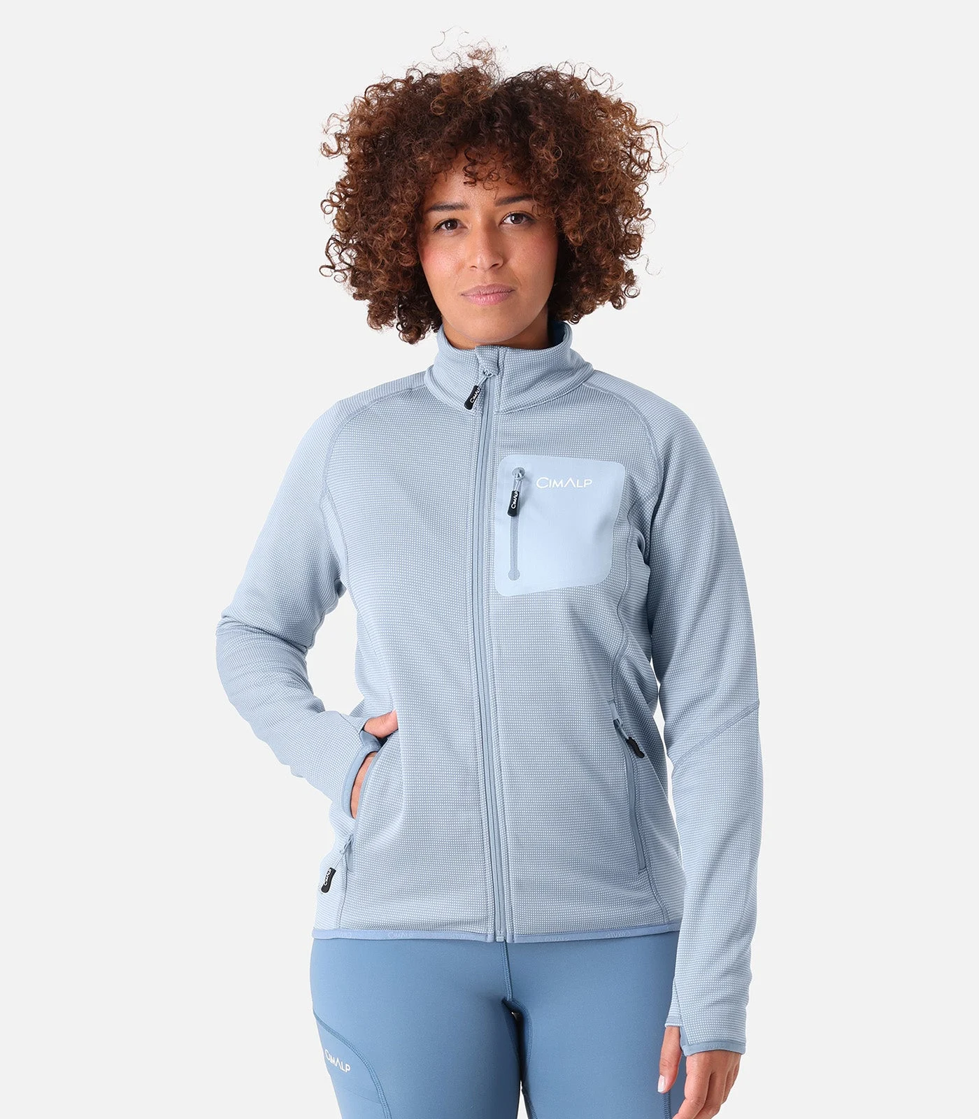 Veste polaire Cimalp BERNAUDE 2 F portée par une femme